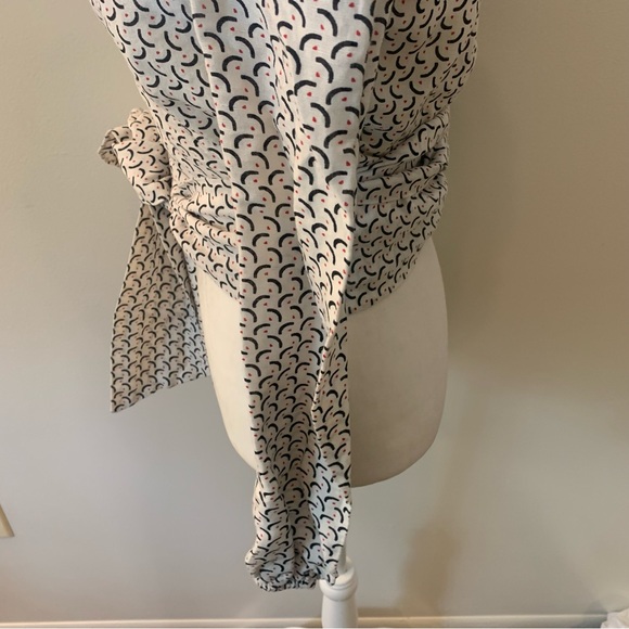 Billabong x Sincerely Jules Printed 100% Linen Long Sleeve Wrap Top Blouse - Picture 9 of 14